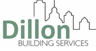 Image of Dillon Building Services logo (name inside skyline)